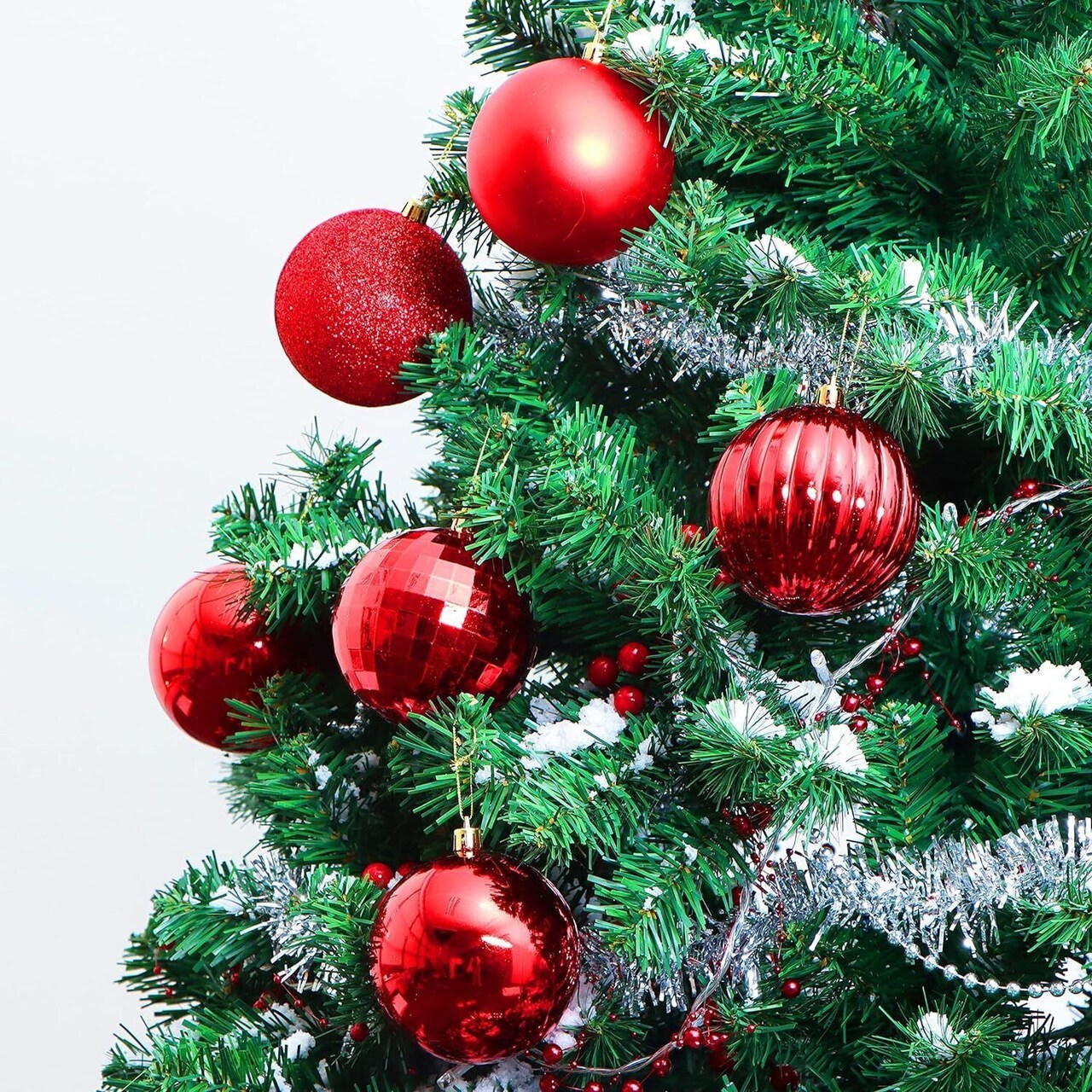 18 Pcs Christmas Ball Ornaments Hanging Ball Ornaments